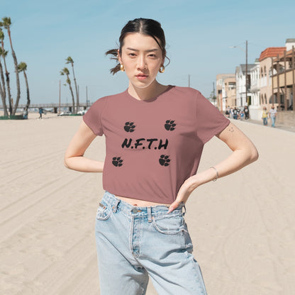 Women's NFTH Flowy Cropped Tee